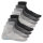 Footstar Damen & Herren Kurzschaft Socken mit Frottee-Sohle (8 Paar) Sneak It! - Classic Grey 43-46