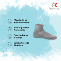 Footstar Damen & Herren Kurzschaft Socken mit...