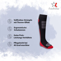 Footstar Damen und Herren Winter Kniestrümpfe (6 Paar) Warme Vollfrottee Socken mit Thermo Effekt - 39-42