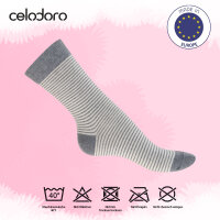 Celodoro Damen Süße Eco Socken (10 Paar), Motiv Socken aus regenerativer Baumwolle - Pastell Mix 35-38