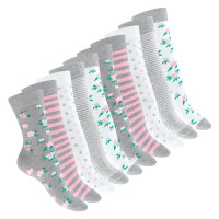 Celodoro Damen Süße Eco Socken (10 Paar), Motiv Socken aus regenerativer Baumwolle - Classic Mix 35-38
