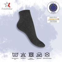 Footstar Herren & Damen Kurzschaft Socken (10 Paar) -...