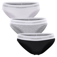 Celodoro Damen Bikini Slip mit Webgummi-Bund (3er Pack)...