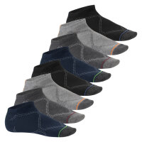 Footstar Herren & Damen Sneaker Socken (8 Paar), Kurze Sportsocken im Neon Look - Neon Muster 39-42