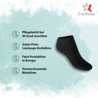Footstar Herren & Damen Sneaker Socken (10 Paar), Kurze Sportsocken aus Baumwolle - Sneak It! - Schwarz / Weiss Mix (5x Schwarz + 5x Weiss) 43-46