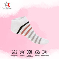 Footstar Damen Motiv Sneaker Socken (8 Paar), Kurze...
