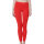 Celodoro Damen Leggings, stretchige Jersey Hose aus Baumwolle - Rot M
