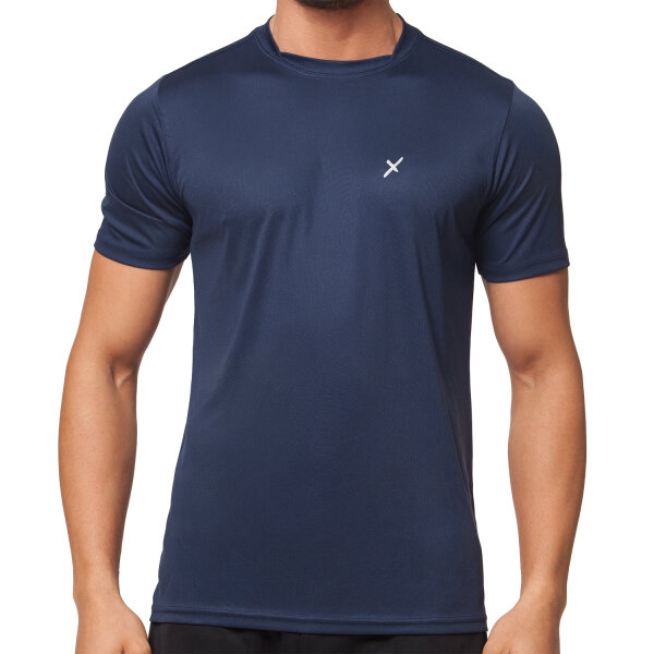 CFLEX Herren Sport Shirt Fitness T-Shirt Sportswear Collection - Navy L