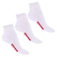 kicker Damen & Herren Kurzschaft Socken (3 Paar) - Weiß 35-38