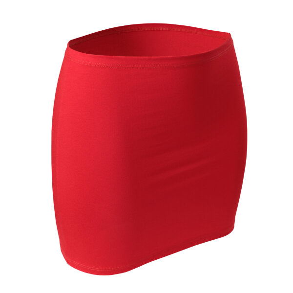CFLEX Damen Variotube-Nierenwärmer, Shirtverlängerung, Minirock aus Baumwolle - Fiery Red M-L