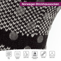 Celodoro Damen Norweger Strick Socken für Zuhause (1...