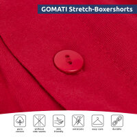 Gomati Herren Jersey Boxershorts (4 Stück) Stretch Unterhose aus Baumwolle - Schwarz 4XL/10
