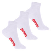 kicker Kinder Kurzschaft Socken (3 Paar) Weiß 23-26