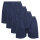 Gomati Herren Jersey Boxershorts (4 Stück) Stretch Unterhose aus Baumwolle - Navy 4XL/10