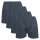 Gomati Herren Jersey Boxershorts (4 Stück) Stretch Unterhose aus Baumwolle - Anthrazit 4XL/10