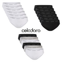 Celodoro Damen Slip (6er Pack) Bikini-Slip mit schmalem...