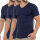 Celodoro Herren Business T-Shirt V-Neck (3er Pack) - Marine S