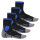CFLEX Damen und Herren Running Funktions-Socken (4 Paar) Laufsocken - Schwarz-Blau 35-38