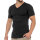 Celodoro Herren Business T-Shirt V-Neck (1 Stück) - Schwarz S