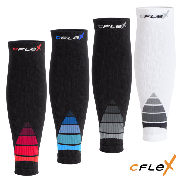 CFLEX Herren & Damen Sport Kompressions Stulpe (1 oder 2 Paar) Wadenbandage