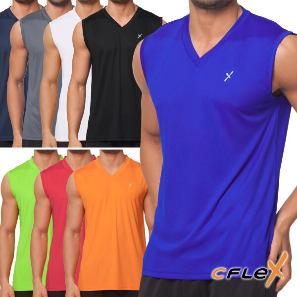 CFLEX Herren Sport Shirt Fitness Muscle-Shirt Sportswear Collection