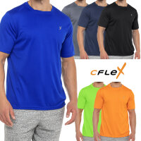 CFLEX Herren Sport Shirt Fitness T-Shirt piqué...