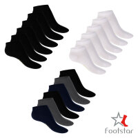 Footstar Damen Bambus Sneaker Socken (6 Paar), Kurze...