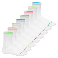Footstar Herren & Damen Baumwollsocken (8 Paar) Socken im Neon Look