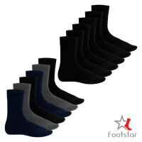 Footstar Herren Bambus Socken (6 Paar) Klassische Socken...