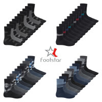 Footstar Herren Motiv Socken (10 Paar) Baumwoll Socken mit verschiedenen Mustern