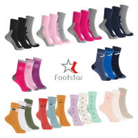 Footstar Kinder Frottee-Socken mit Motiv (3 Paar oder 6...