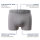 Gomati Herren Seamless Pants (3er Pack) Nahtlose Boxershorts aus Microfaser-Elasthan - Grey Tones L