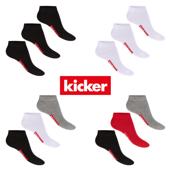kicker Sneaker Socken für Damen und Herren aus Baumwolle