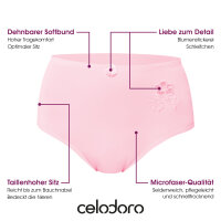 Celodoro Damen Taillenslip (6er Pack) Microfaser-Slip mit...