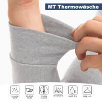 MT Kinder Ski- & Thermohemd - Winter Unterwäsche langarm für Jungen und Mädchen - Schwarz 122-128