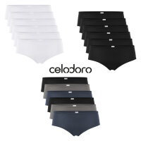 Celodoro Damen Panty Hipster (6er Pack) Unterhose aus Quick Dry-Fasern