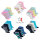 Footstar Kinder Sneaker Socken (8 Paar) Bunte Kurzsocken für Mädchen & Jungen