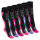 Footstar Kinder Outdoor Kniestrümpfe (6 Paar) Bunte Strümpfe mit Thermo-Effekt - Variante 1 Lila Pink 35-38