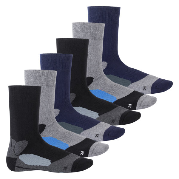 Damen und Herren Wintersocken (6 Paar) Warme Vollfrottee Socken mit Thermo Effekt - Thermo Pro 39-42