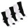 Footstar Damen und Herren Baumwoll-Socken (10 Paar) mit abgesetzter Ferse und Spitze - Schwarz Weiß 39-42